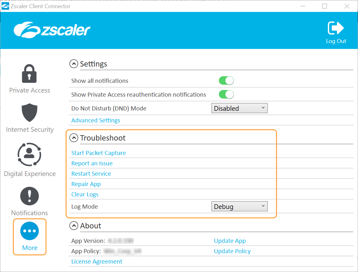 Troubleshooting Zscaler Client Connector Zscaler